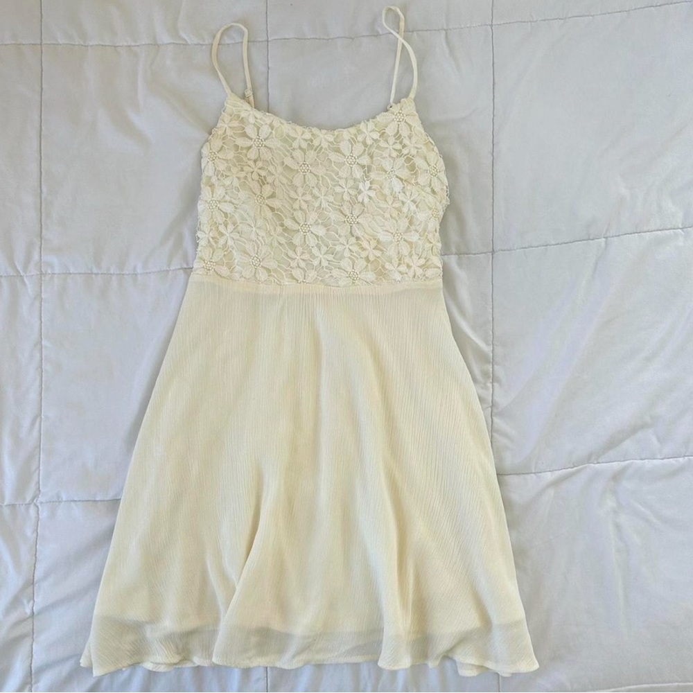 Cream Lace Dress